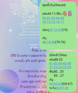 หวยหุ้น 29/11/66 ชุดที่ 9