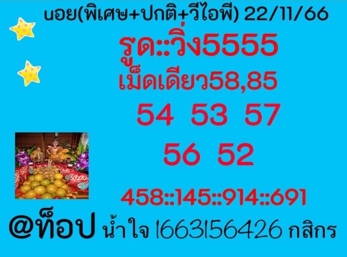 หวยฮานอย 22/11/66 ชุดที่ 8