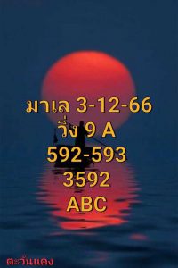 หวยมาเลย์ 3/12/66 ชุดที่ 9