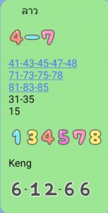 หวยลาว 6/12/66 ชุดที่ 10