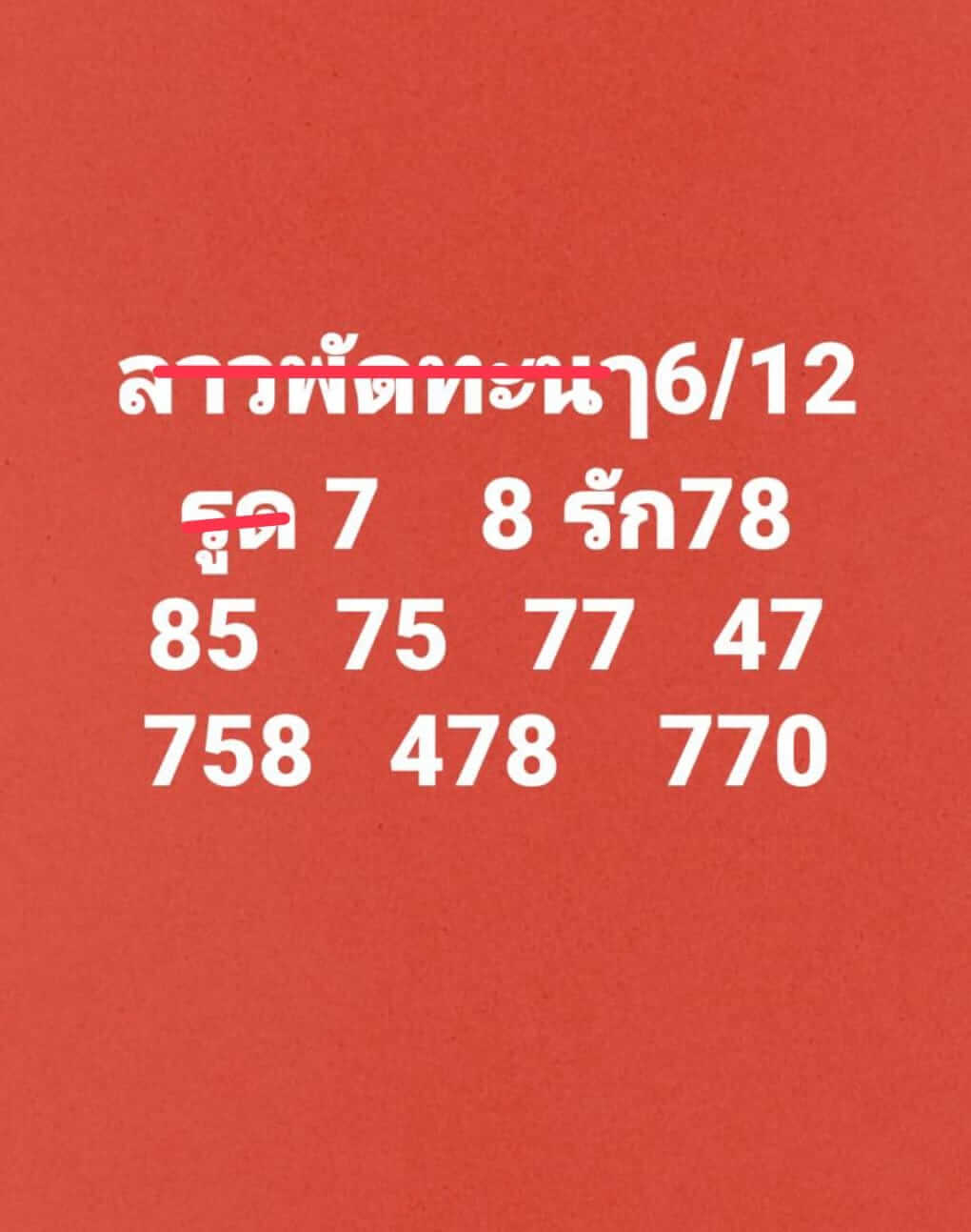 หวยลาว 6/12/66 ชุดที่ 6