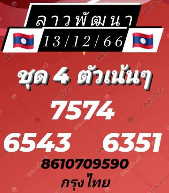 หวยลาว 13/12/66 ชุดที่ 7