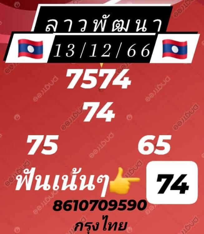 หวยลาว 13/12/66 ชุดที่ 8