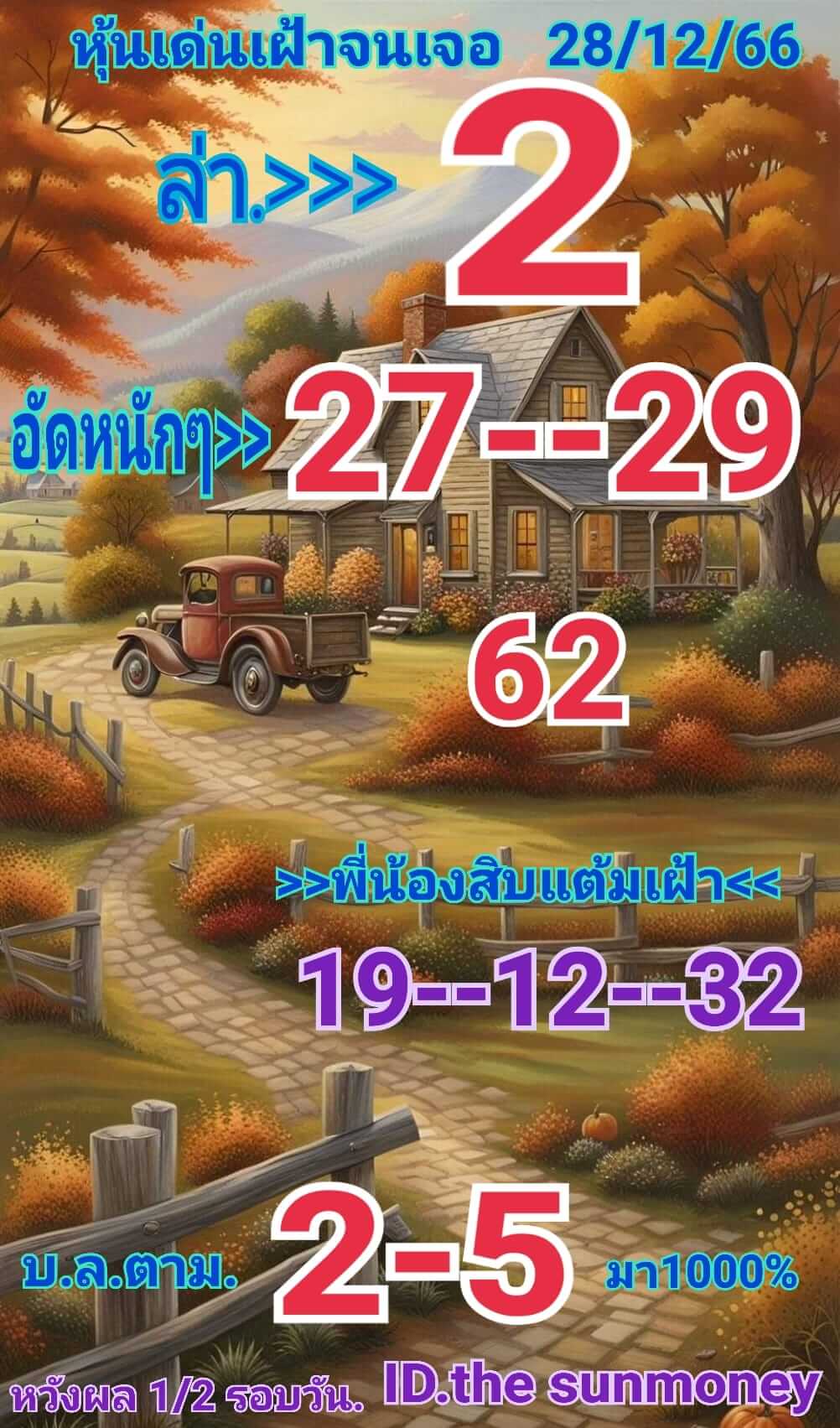 หวยหุ้น 28/12/66 ชุดที่ 9