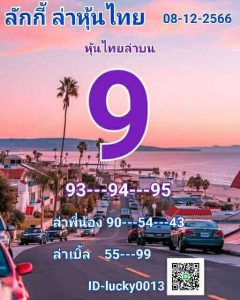 หวยหุ้น 8/12/66 ชุดที่ 2