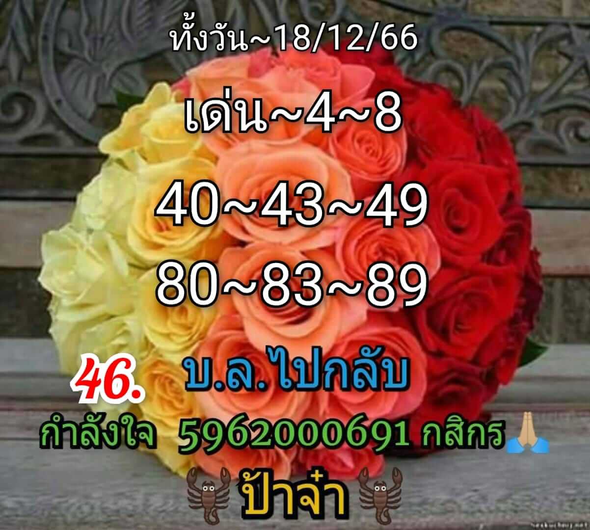 หวยหุ้น 18/12/66 ชุดที่ 2