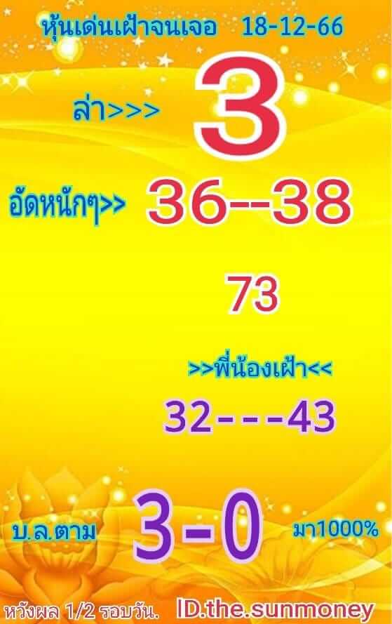 หวยหุ้น 18/12/66 ชุดที่ 5