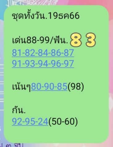 หวยหุ้น 19/12/66 ชุดที่ 8