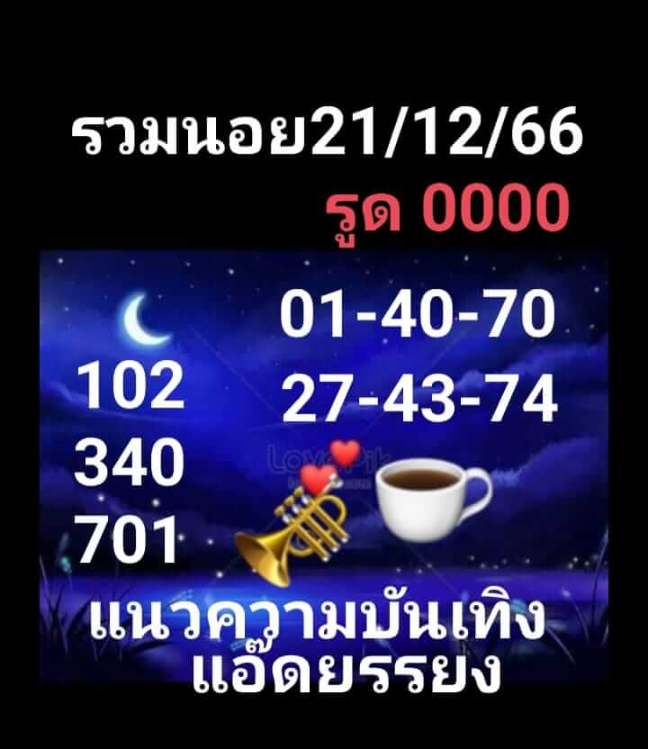 หวยฮานอย 21/12/66 ชุดที่ 7