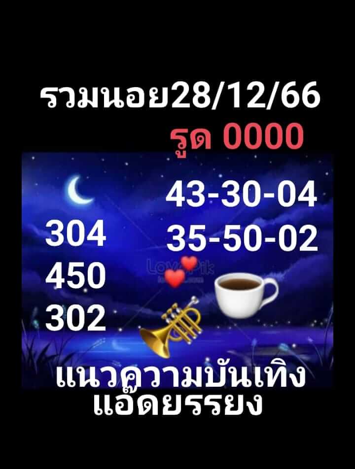 หวยฮานอย 28/12/66 ชุดที่ 7