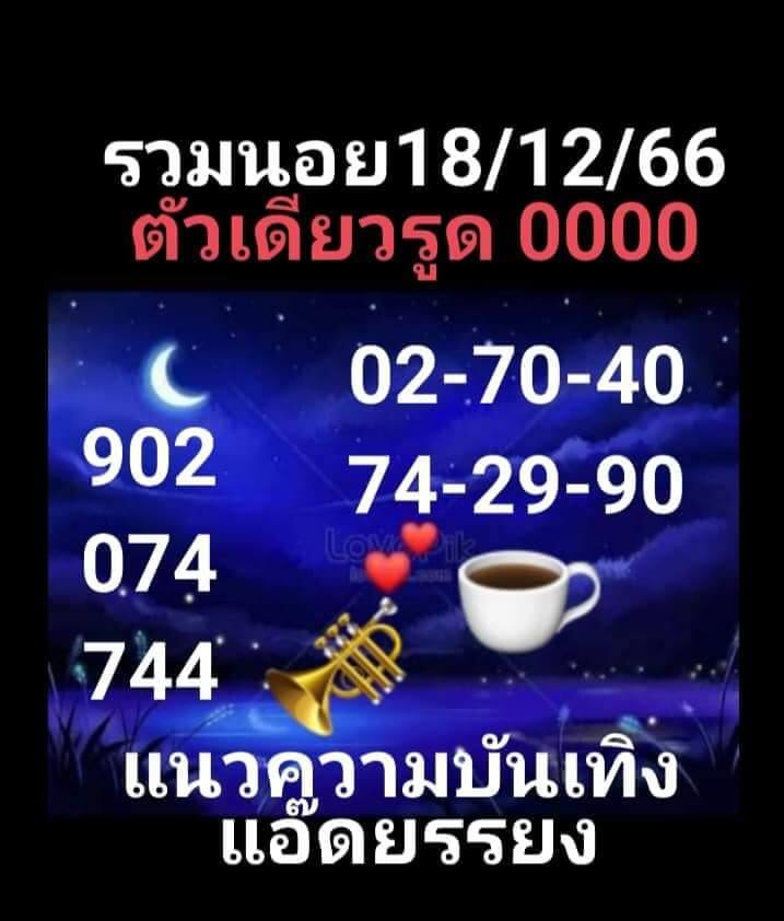 หวยฮานอย 18/12/66 ชุดที่ 9