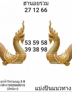 หวยฮานอย 27/12/66 ชุดที่ 9