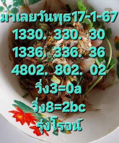 หวยมาเลย์ 17/1/67 ชุดที่ 5