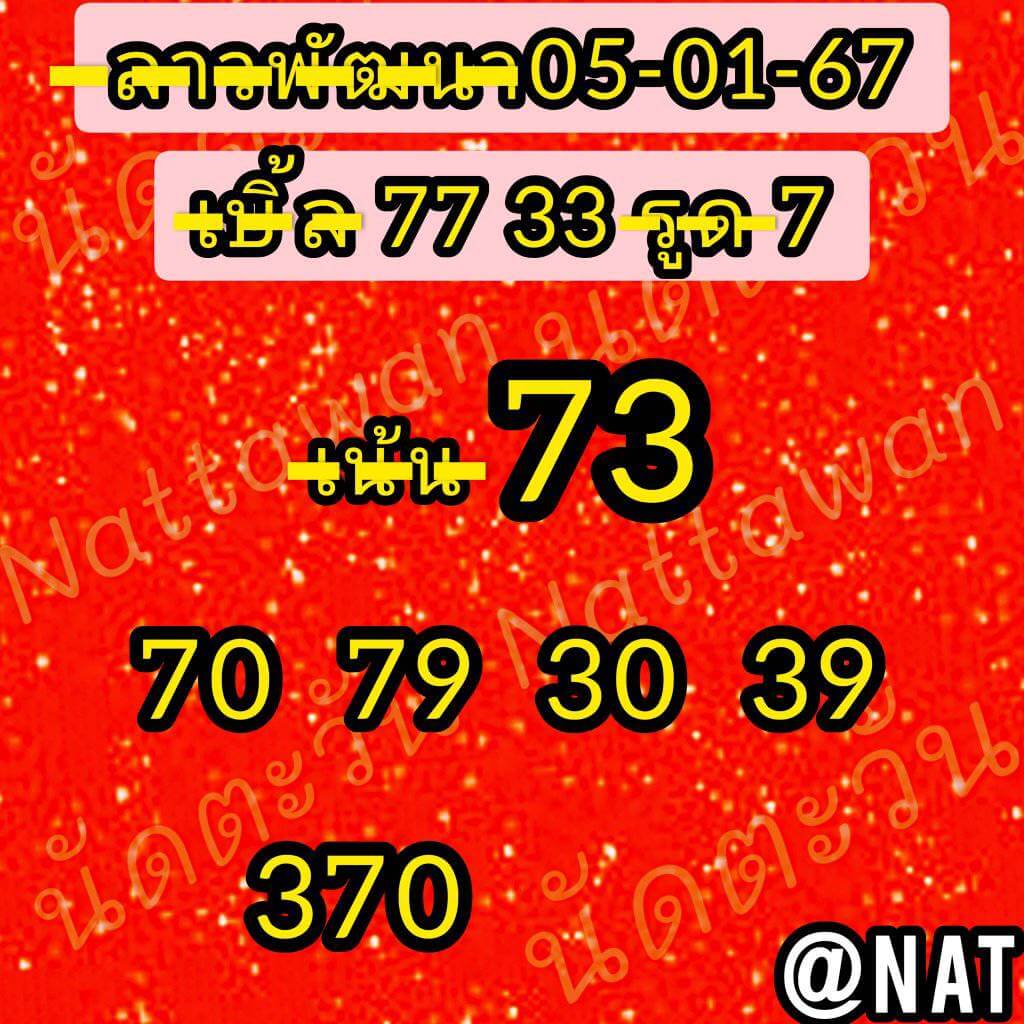 หวยลาว 5/1/67 ชุดที่ 7