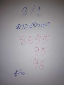 หวยลาว 8/1/67 ชุดที่ 8