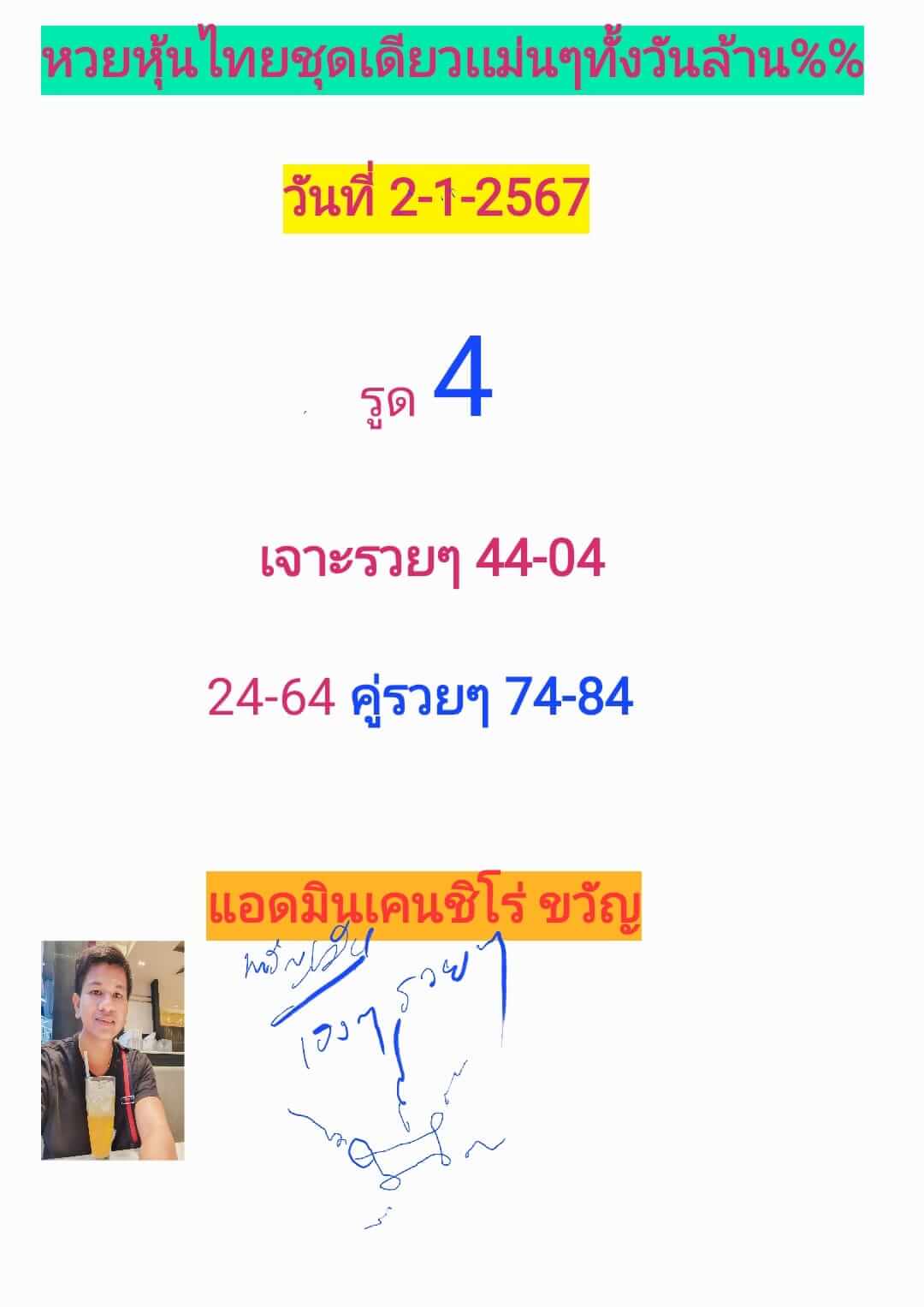 หวยหุ้น 2/1/67 ชุดที่ 1