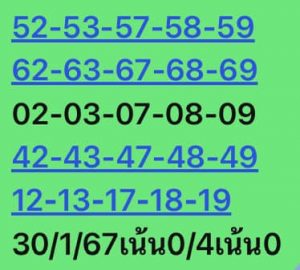 หวยหุ้น 30/1/67 ชุดที่ 9