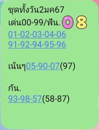 หวยหุ้น 2/1/67 ชุดที่ 5