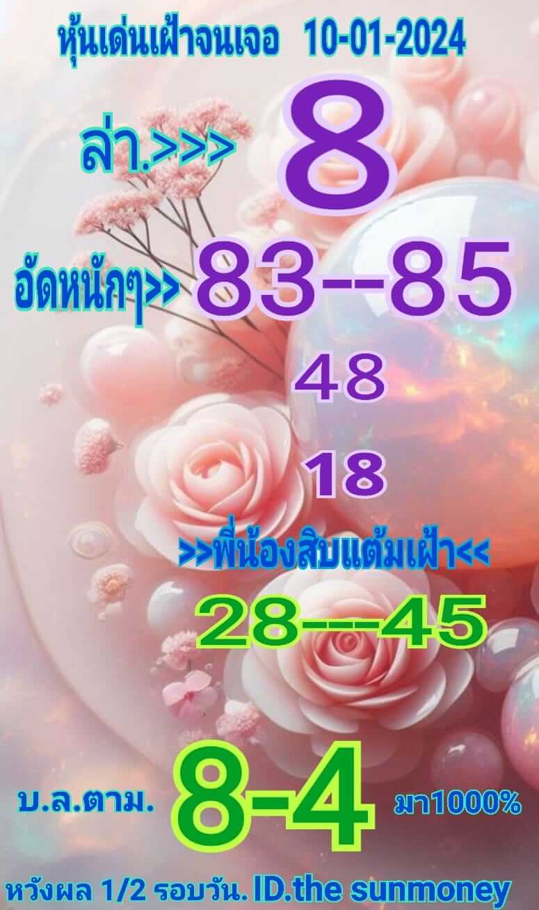 หวยหุ้น 10/1/67 ชุดที่ 8