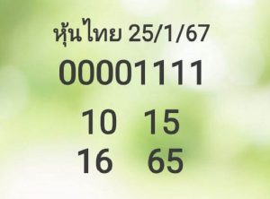 หวยหุ้น 25/1/67 ชุดที่ 9