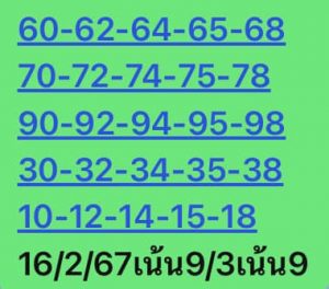 หวยหุ้น 16/2/67 ชุดที่ 4
