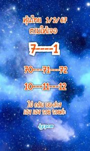 หวยหุ้น 1/2/67 ชุดที่ 4