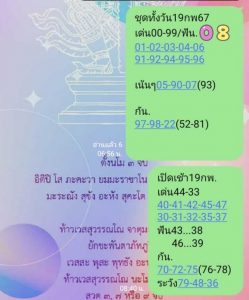 หวยหุ้น 19/2/67 ชุดที่ 7