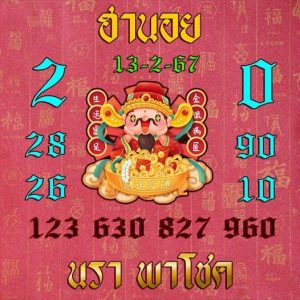 หวยฮานอย 13/2/67 ชุดที่ 2