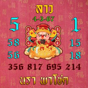 หวยลาว 4/3/67 ชุดที่ 2
