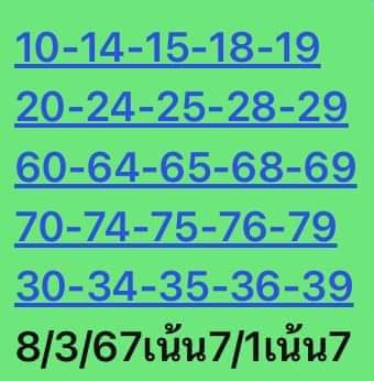 หวยหุ้น 8/3/67 ชุดที่ 1