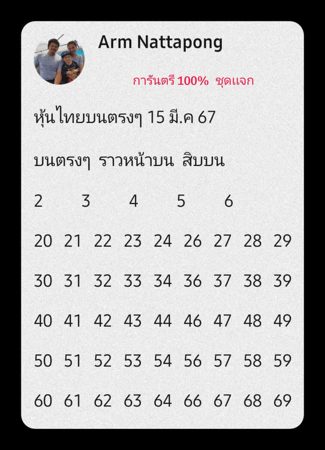 หวยหุ้น 15/3/67 ชุดที่ 10