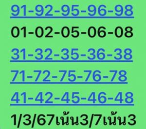หวยหุ้น 1/3/67 ชุดที่ 10