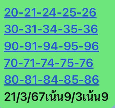 หวยหุ้น 21/3/67 ชุดที่ 5