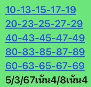หวยหุ้น 5/3/67 ชุดที่ 6