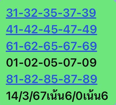 หวยหุ้น 14/3/67 ชุดที่ 8