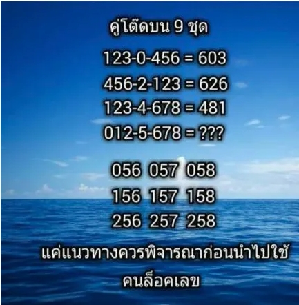 หวยคนล็อคเลข 16/4/67