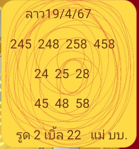 หวยลาว 19/4/67 ชุดที่ 10