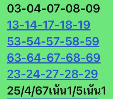 หวยหุ้น 25/4/67 ชุดที่ 10