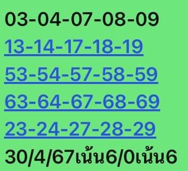 หวยหุ้น 30/4/67 ชุดที่ 10