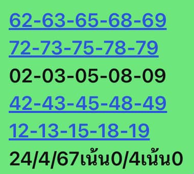 หวยหุ้น 24/4/67 ชุดที่ 5