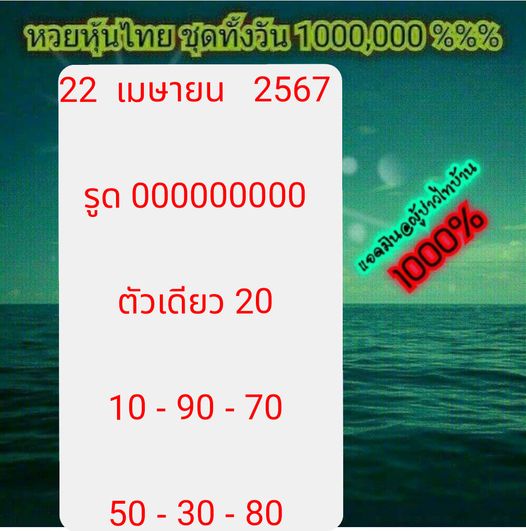 หวยหุ้น 22/4/67 ชุดที่ 10