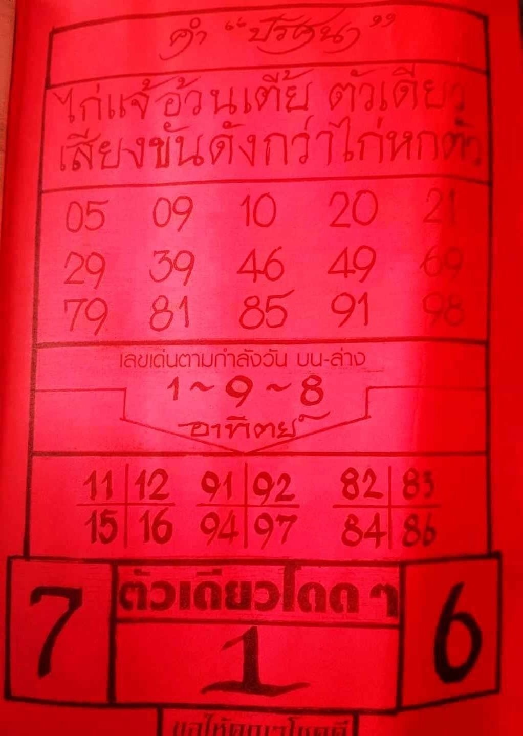 หวยภาพปริศนา 16/6/67