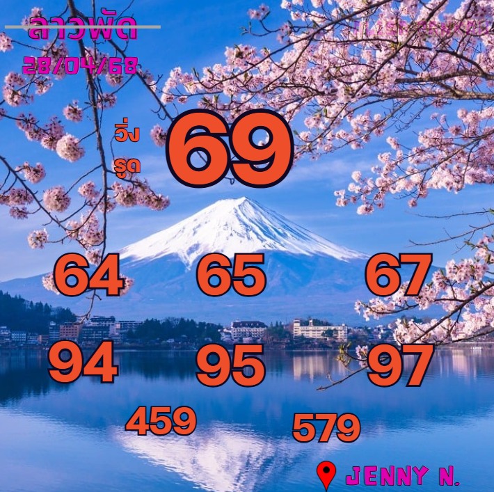 หวยลาว 28-4-68-5