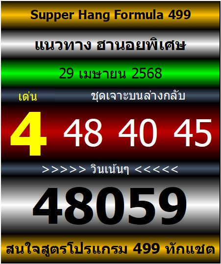 หวยฮานอย 29/4/68-5