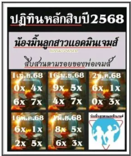 หวยแอดมินเจมส์ 2/5/68