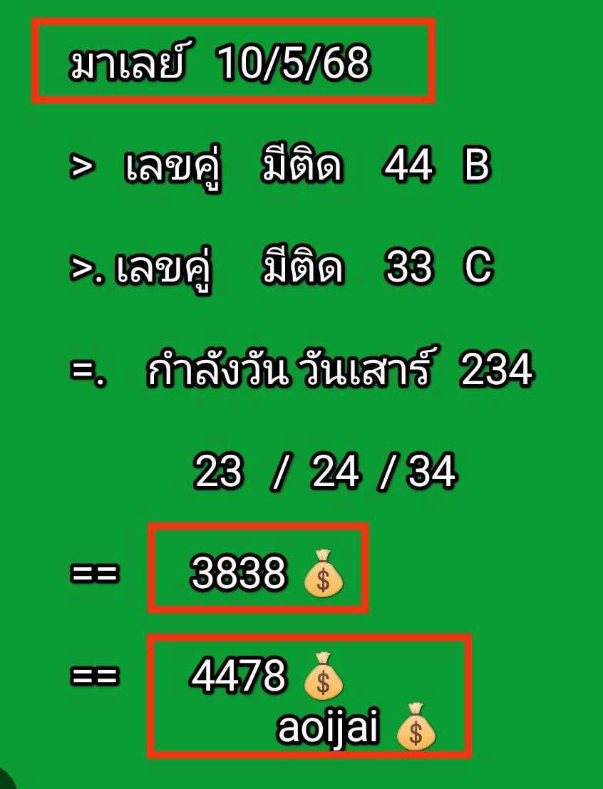 หวยมาเลย์ 10/5/68-2