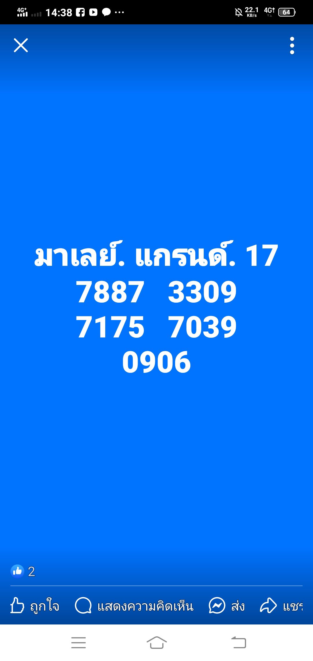 หวยมาเลย์ 17/5/68-8