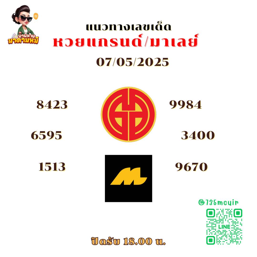 หวยมาเลย์ 7/5/68-2