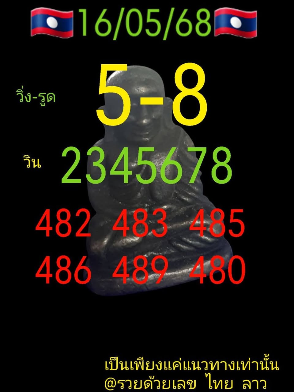 หวยลาว 16-5-68-8