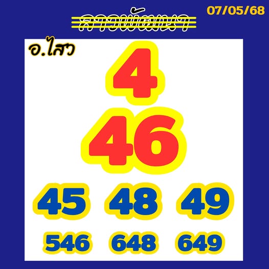 หวยลาว 7/5/68 -3